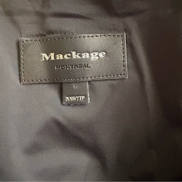 Mackage Montreal Beige Houndstooth Trim Coat Women’s XS - Picture 5 of 7